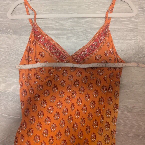 Vintage orange midi slip dress - Picture 6 of 10